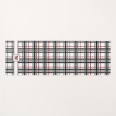 白黒と赤い格子模様ヨガマット ヨガマット (正面(横))