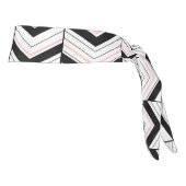 白黒と赤面シボロンアスレティックヘッドバンド タイヘッドバンド (回転90)