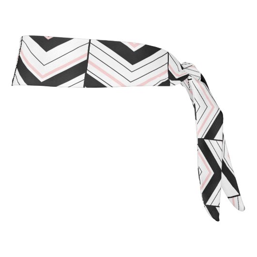 白黒と赤面シボロンアスレティックヘッドバンド タイヘッドバンド (回転90)