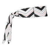 白黒と赤面シボロンアスレティックヘッドバンド タイヘッドバンド (回転270)