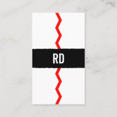 白黒と赤 名刺 (裏面)