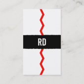 白黒と赤 名刺 (裏面)