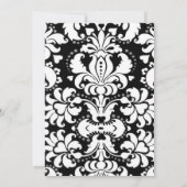 白黒と赤 招待状 (裏面)