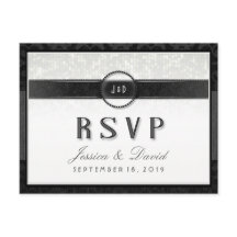 白黒と金ゴールドのTouchRSVP食事の選択