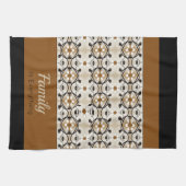 白黒と金ゴールド キッチンタオル (横)