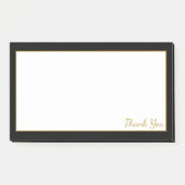 白黒と金ゴールド ポストイット (正面)