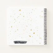 白黒と金ゴールドRV – マイトラベルジャーナル ノートブック (裏面)