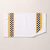 白黒と黄色 バスタオルセット (ハンドタオル)