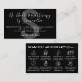 白黒なし針療法アフターケア 名刺 (正面/裏面)