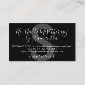 白黒なし針療法アフターケア 名刺 (正面)