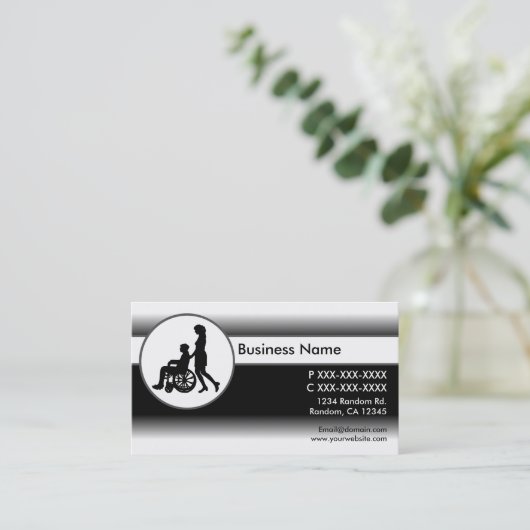 白黒によって助けられる生きている名刺 名刺 (スタンド正面)