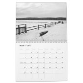 白黒による世界 カレンダー (3月 2027)