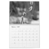 白黒による世界 カレンダー (2月 2027)