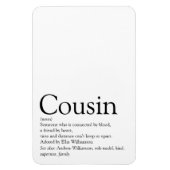 白黒のいとこカッコいいモダンの定義 マグネット (縦)