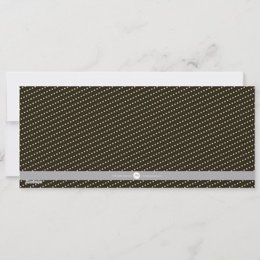 白黒のおめでとう新年 シーズンカード (裏面)