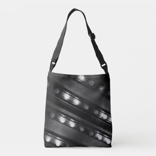 白黒のきらめきライト クロスボディバッグ (裏面)