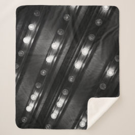 白黒のきらめきライト シェルパブランケット