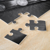 白黒のきらめきライト ジグソーパズル (側面)