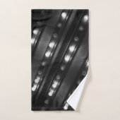 白黒のきらめきライト バスタオルセット (ハンドタオル)