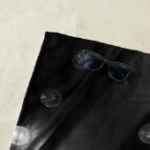 白黒のきらめきライト ビーチタオル (インサイチュ)