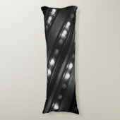 白黒のきらめきライト ボディピロー (正面縦)