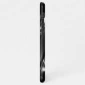 白黒のきらめきライト iPhoneケース (左側)