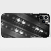 白黒のきらめきライト iPhoneケース (裏面横)
