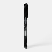 白黒のきらめくイルミネーション iPhoneケース (右側面)