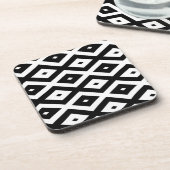 白黒のひし形 コースター (左側)