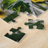 白黒のひまわり畑 ジグソーパズル (側面)