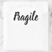 白黒のもろいトレンディーモダン業 楕円形シール (バッグ)