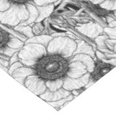 白黒のアネモネ庭園 テーブルクロス (アングル)