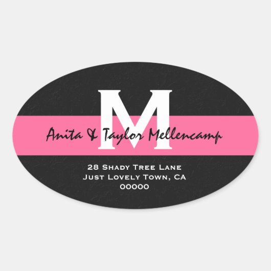 白黒のアモダンドレスL204 楕円形シール (正面)