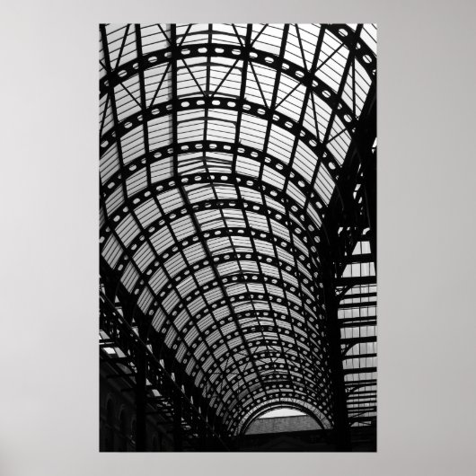 白黒のアーキテクチャ ポスター (正面)