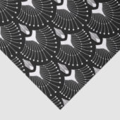 白黒のアールデコパターン 薄葉紙 (詳細)