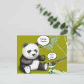 白黒のイースターパンダ シーズンポストカード (スタンド正面)