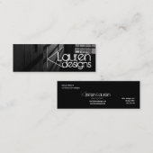 白黒のウィンドウスキニー名刺 スキニー名刺 (正面/裏面)