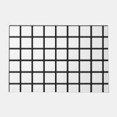 白黒のウィンドウ ドアマット (正面)