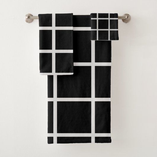 白黒のウィンドウ バスタオルセット (インサイチュ)