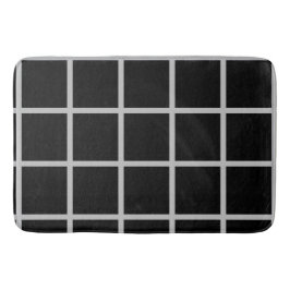 白黒のウィンドウ バスマット
