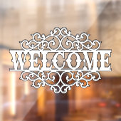 白黒のウェルカムドア ウィンドウサイン (シート2)