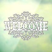 白黒のウェルカムドア ウィンドウサイン (シート3)