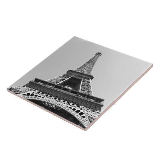 白黒のエッフェル塔 タイル (側面)