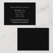 白黒のエンク結婚ロージャカード エンクロージャーカード (正面/裏面)