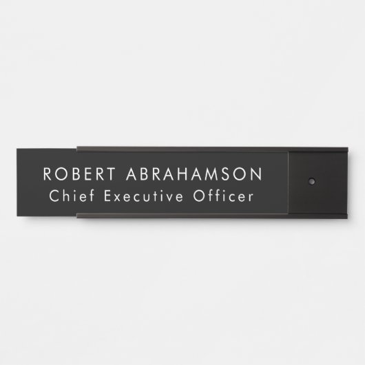 白黒のオフィスのドアシンボルや象徴の署名 サインプレート (正面)
