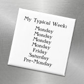 白黒のオフィスユーモア マグネット