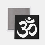 白黒のオブジェクトモデル記号 マグネット (正面/裏面)