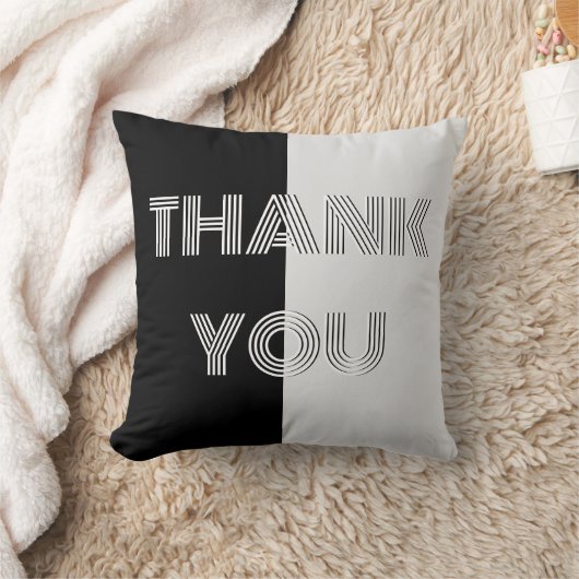 白黒のオペアートありがモダンとう クッション (ブランケット)