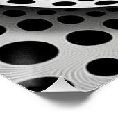 白黒のオペアート ポスター (コーナー)