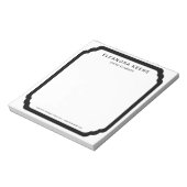 白黒のオーダーメイドビジネス文房具 ノートパッド (回転)